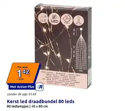 Action Kerst led draadbundel 80 leds aanbieding