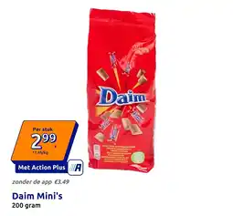 Action Daim Mini's aanbieding