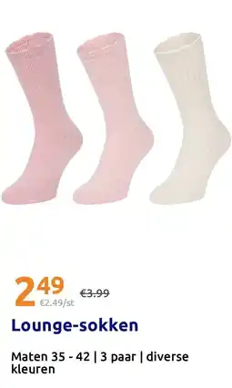 Action Lounge-sokken aanbieding