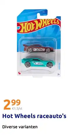 Action Hot Wheels raceauto's aanbieding