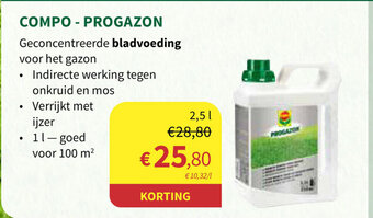 Horta Compo - progazon 2.5L aanbieding