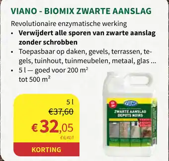 Viano - biomix zwarte aanslag 5 L