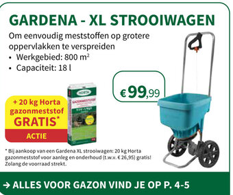 Gardena - xl strooiwagen
