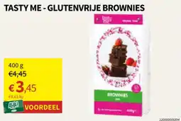 Horta Tasty Me - glutenvrije brownies aanbieding