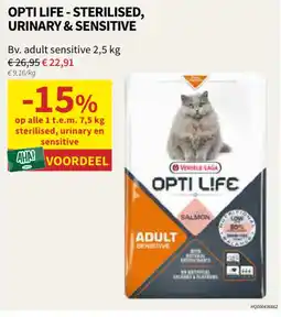Horta Opti life sterilised urinary & sensitive aanbieding