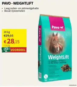 Horta Pavo weightlift aanbieding