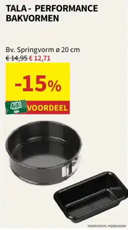 Horta Tala - performance bakvormen aanbieding