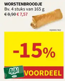 Horta worstenbroodje aanbieding