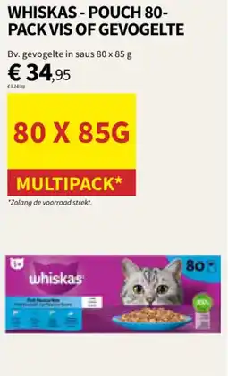 Horta whiskas pouch vis of gevogelte aanbieding