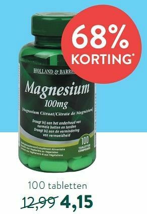 Holland & Barrett Magnesium aanbieding