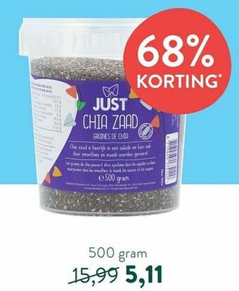 Holland & Barrett Chia zaad aanbieding