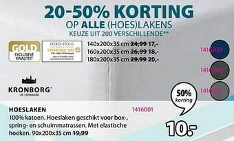Jysk Hoeslaken aanbieding