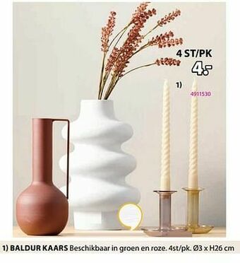 Jysk Baldur kaars aanbieding