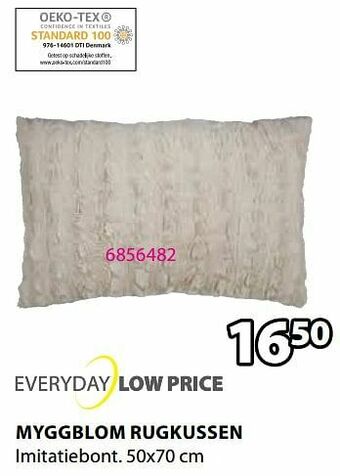 Jysk Myggblom rugkussen aanbieding