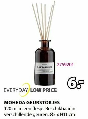 Jysk Moheda geurstokjes aanbieding