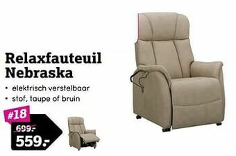 Leen Bakker Relaxfauteuil nebraska aanbieding