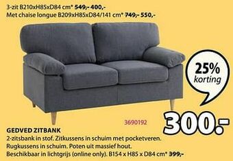 Jysk Gedved zitbank aanbieding