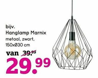 Leen Bakker Hanglamp marnix aanbieding