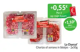 Intermarché Chorizo of serrano in blokjes aanbieding