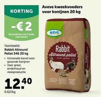 AVEVE Rabbit allround pellet aanbieding