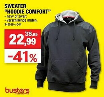 Hubo Sweater hoodie comfort aanbieding