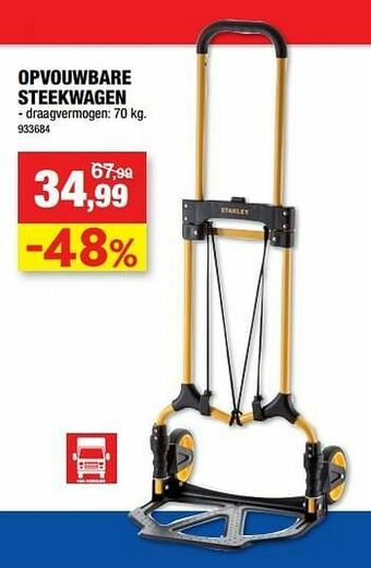 Hubo Opvouwbare steekwagen aanbieding