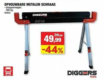 Hubo Opvouwbare metalen schraag aanbieding