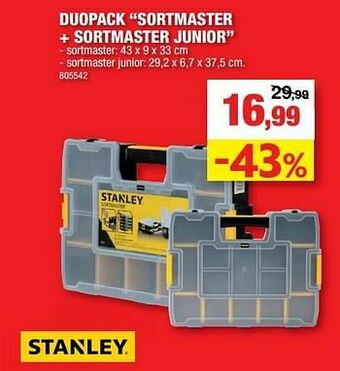 Hubo Duopack sortmaster + sortmaster junior aanbieding