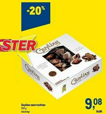 Makro Guylian zeevruchten aanbieding