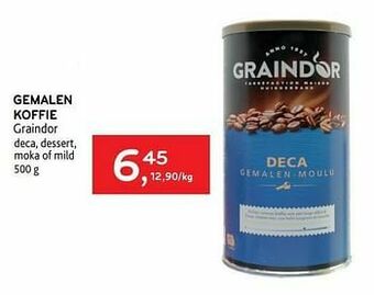 Gemalen koffie graindor