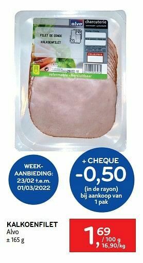 Alvo Kalkoenfilet alvo aanbieding