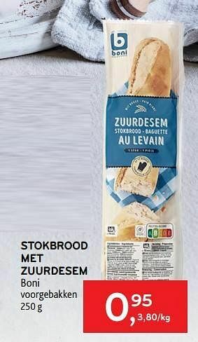 Alvo Stokbrood met zuurdesem boni aanbieding