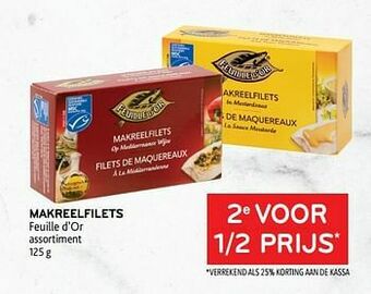 Alvo Makreelfilets feuille d’or 2e voor 1-2 prijs aanbieding