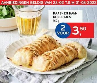 Alvo Kaas- en hamrolletjes aanbieding