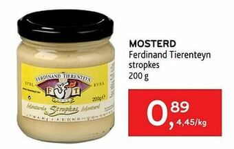 Alvo Mosterd ferdinand tierenteyn aanbieding