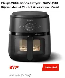 Bol.com Philips 2000 Series Airfryer aanbieding