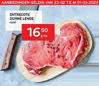 Alvo Entrecote dunne lende aanbieding