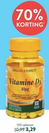 Holland & Barrett Vitamine d3 aanbieding