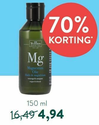 Holland & Barrett Mg magnesium olie aanbieding