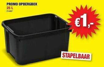 Hubo Promo opbergbox aanbieding