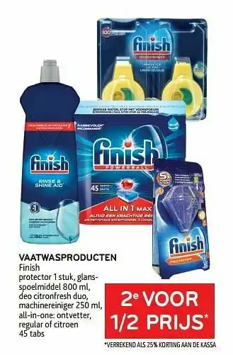 Alvo Vaatwasproducten finish 2e voor 1-2 prijs aanbieding