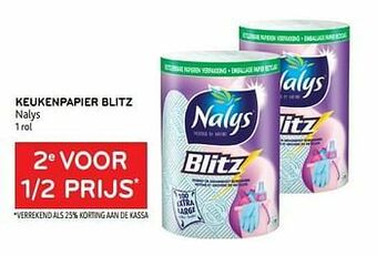 Alvo Keukenpapier blitz nalys 2e voor 1-2 prijs aanbieding
