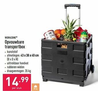 ALDI Opvouwbare transportbox aanbieding