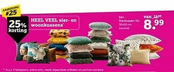 Leen Bakker Sierkussen vic aanbieding