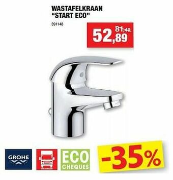Hubo Wastafelkraan start eco aanbieding