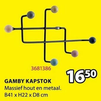 Jysk Gamby kapstok aanbieding