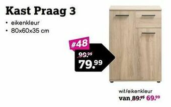 Leen Bakker Kast praag 3 aanbieding