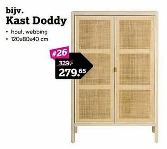 Leen Bakker Kast doddy aanbieding