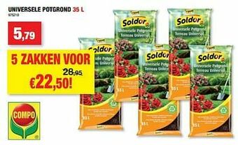 Hubo Universele potgrond aanbieding