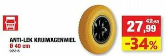 Hubo Anti-lek kruiwagenwiel aanbieding